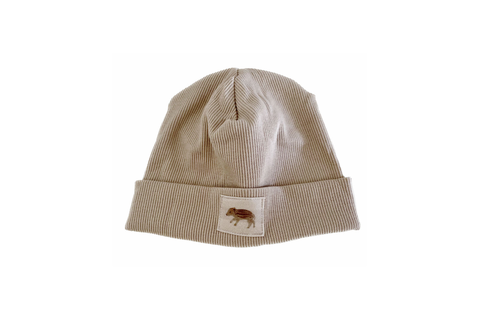 Rippstrick Beanie (sand)
