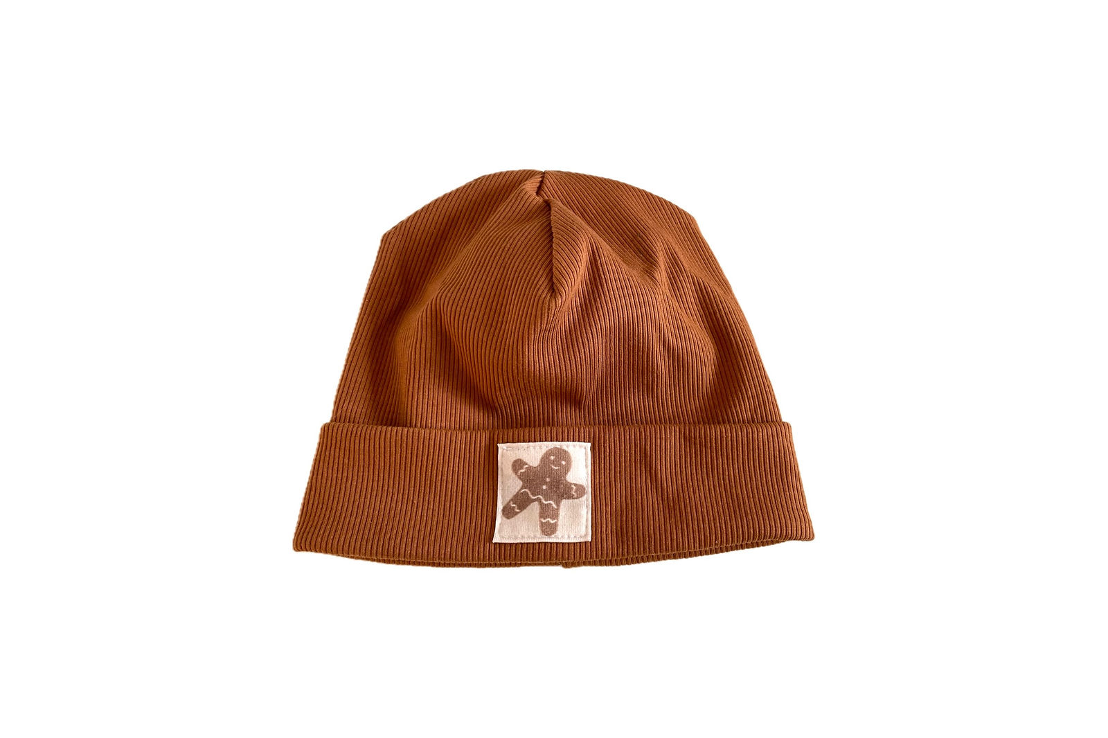 Rippstrick Beanie (cognac)